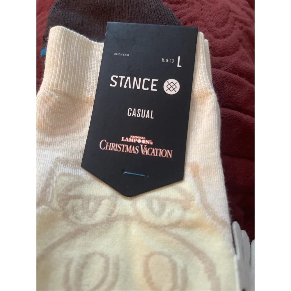 Stance National Lampoon's Christams Vacation Have Some Eggnog Socks Size M 6-8.5